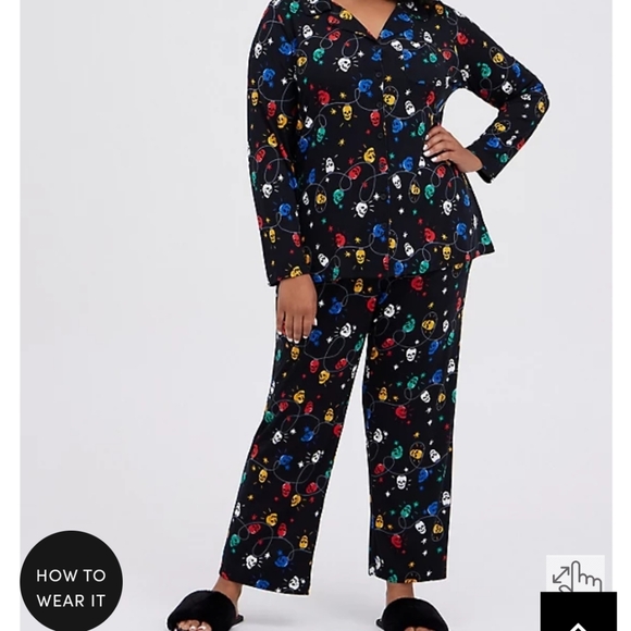 🆕🎄💀 SKULL HOLIDAY LIGHTS PJ SET🎄💀 - Picture 10 of 12